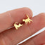 Fashion Cat Stainless Steel Animal Stud Earrings