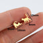 Fashion Cat Stainless Steel Animal Stud Earrings