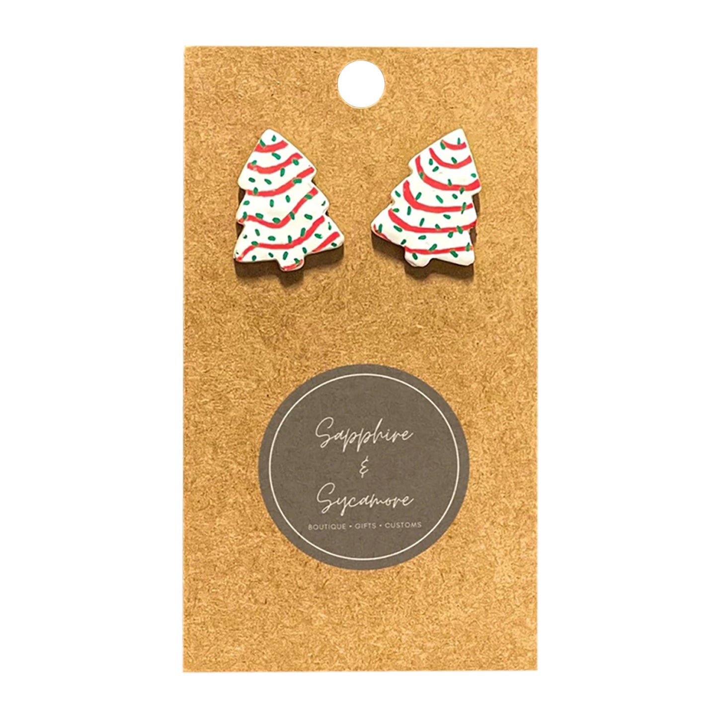 Fashion Christmas Tree Alloy Plating Christmas Women'S Ear Studs 1 Pair