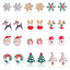 Explosive Christmas Snowflake Bell Tree Stud Earrings Set