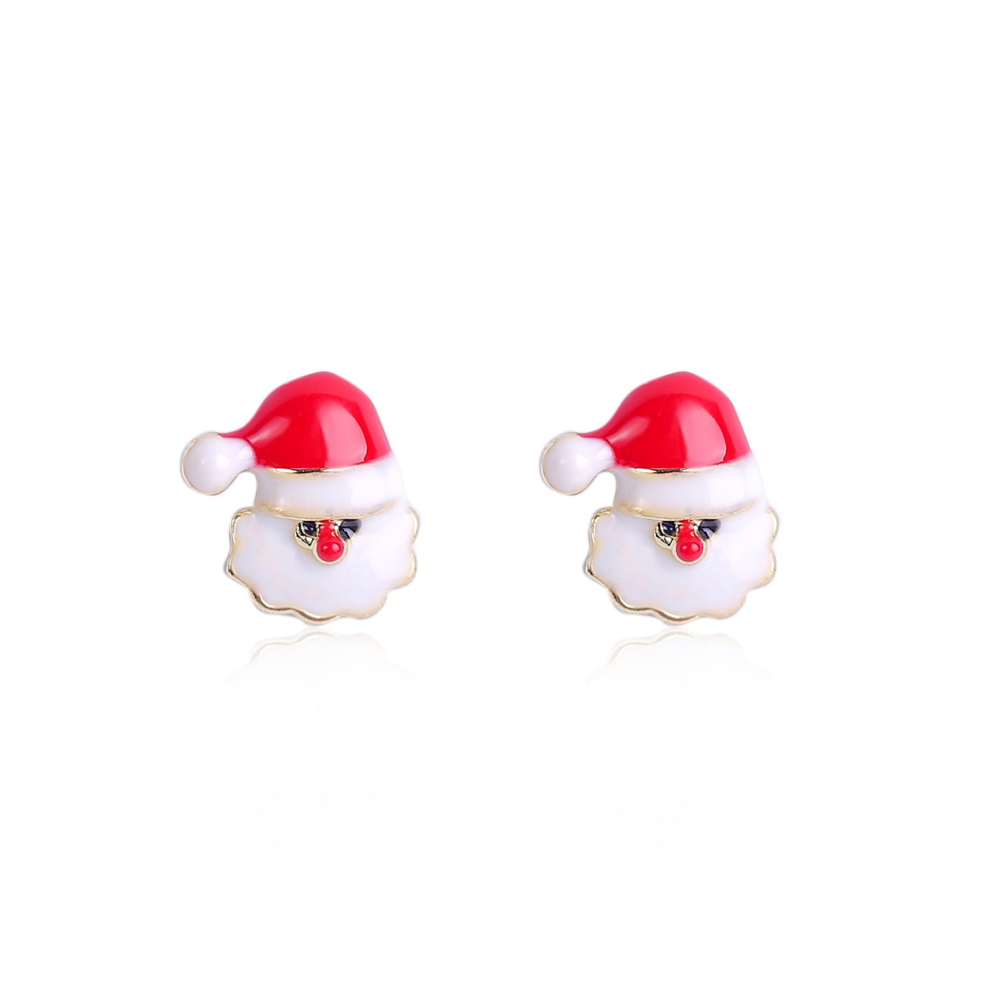 Explosive Christmas Snowflake Bell Tree Stud Earrings Set