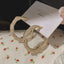 Fashion Circle Alloy Gold Plated Women'S Hoop Earrings 1 Pair