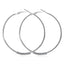 Fashion Circle Titanium Steel Inlay Rhinestones Hoop Earrings 1 Pair