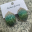 Fashion Colorful Gradient Rhinestone Earrings