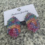 Fashion Colorful Gradient Rhinestone Earrings