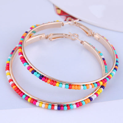 Fashion Rice Beads Hoop Earrings and Ultra Slim LED Cabinet Strip Light 24V