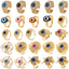 Fashion Copper Plated Real Gold Evil Eye Women's Simple Tail Ring