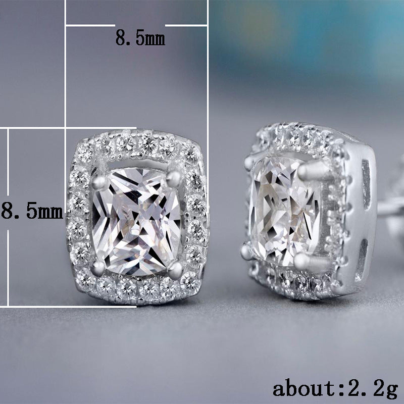 Fashion Creative Zircon Stud Earrings for Women