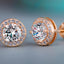 Fashion Creative Zircon Stud Earrings for Women