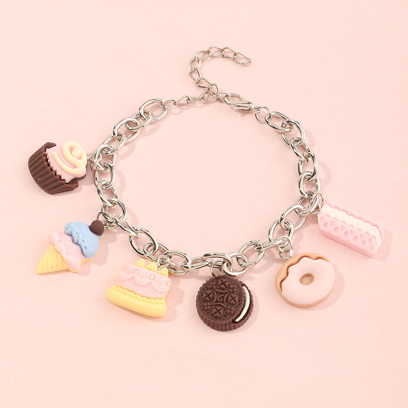 Creative Ice Cream Tassel Chain Bracelet for Kids and Women