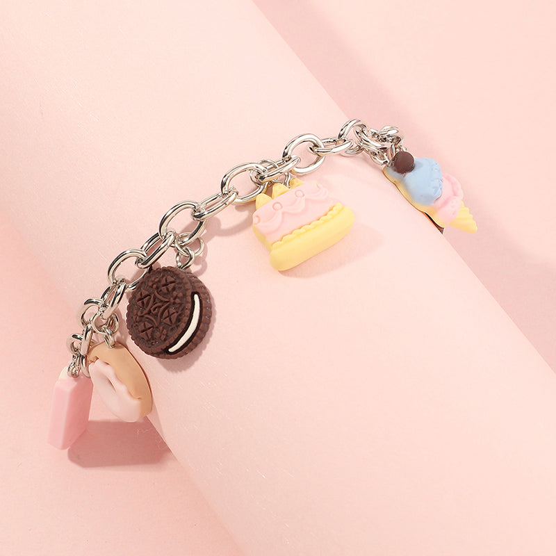 Creative Ice Cream Tassel Chain Bracelet for Kids and Women