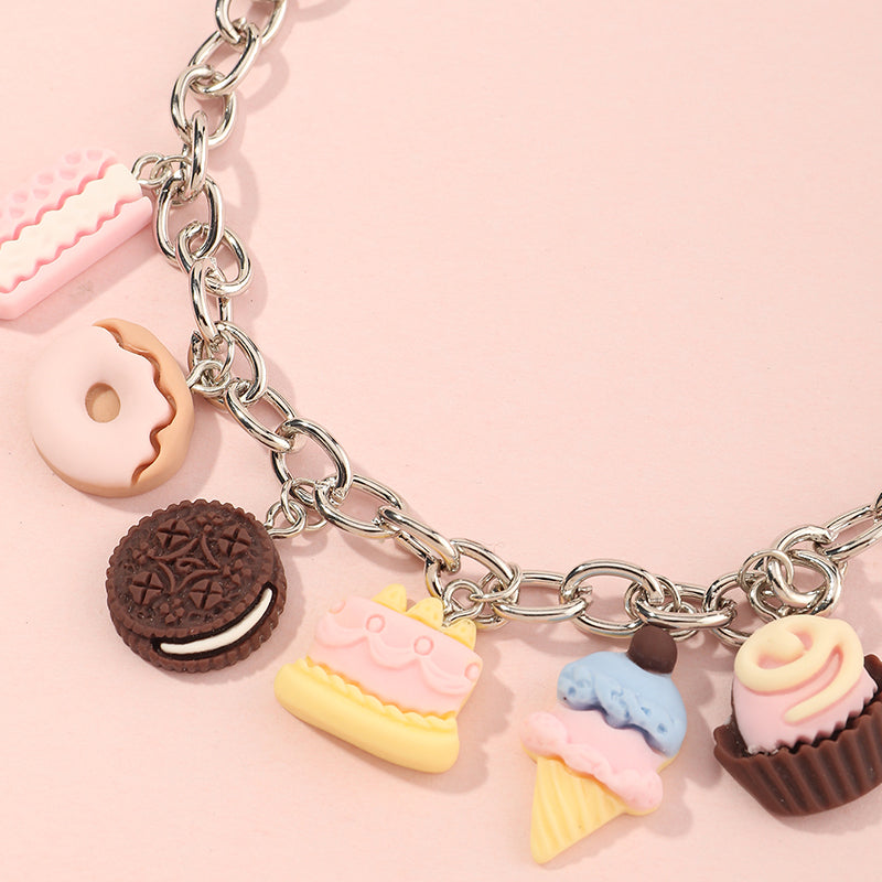 Creative Ice Cream Tassel Chain Bracelet for Kids and Women