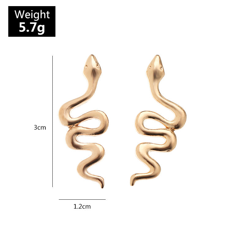 Fashion Creative Metal Snake Earrings