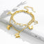 Fashion Double-Layer Butterfly Roman Numeral Titanium Steel Bracelet