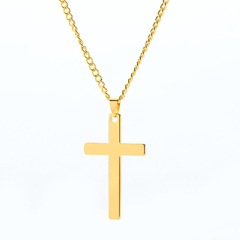 Fashion Cross Stainless Steel Men's Pendant Necklace