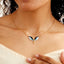 Creative Stainless Steel Angel Wings Clavicle Chain Necklace