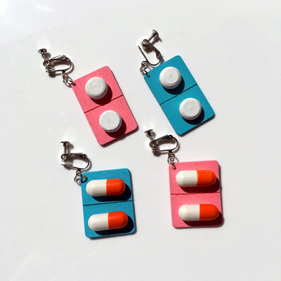 Fashion Cute Capsule Contrast Color Alloy Ear Hook Ear Clip