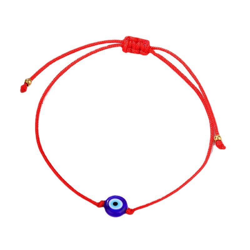 Evil Eye Red String Unisex Bracelet - Turkish Inspired Woven Design