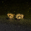 Fashion Devil's Eye Alloy Stud Earrings - Gold & Silver Tone