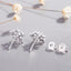 Fashion Diamond S925 Silver Snowflake Stud Earrings NHCU149840