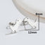 Fashion Mini Dinosaur Titanium Steel Stud Earrings