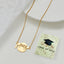 Fashion Doctorial Hat Number Stainless Steel Chain Hollow Out Gold Plated Silver Plated Unisex Pendant Necklace