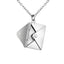 Fashion Envelope Stainless Steel Titanium Steel Plating Pendant Necklace 1 Piece