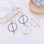 Fashion Statement Large Circle Geometric Earrings