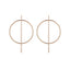 Fashion Statement Large Circle Geometric Earrings