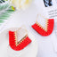 Fashion Exaggerated Geometric Tassel Earrings NHDP149052