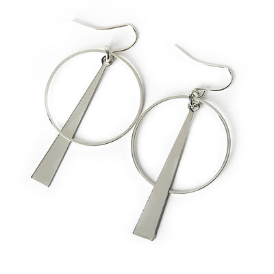 Fashion Exaggerated New Creative Geometric Circle Long Earrings