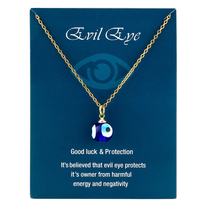 Fashion Eye Stainless Steel Metal Pendant Necklace 1 Piece