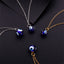 Fashion Evil Eye Blue Glass Bead Pendant Necklace