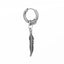 Fashion Feather Titanium Steel Coil Drop Earrings