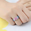 Fashion Flower Butterfly Animal Shape Ring - Contrast Color Design