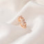 Fashion 925 Silver Diamond Butterfly and Floral Open Ring