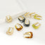 Geometric U-Shape Colorful Jelly Hoop Earrings - Minimalist Design