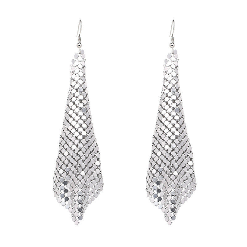 Fashion Geometric Aluminum Sequins Women'S Drop Earrings 1 Pair