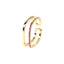 Geometric Copper Gold Plated Zircon Adjustable Honeycomb Ring