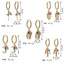 Fashion Geometric Cross Earrings Women's Titanium Steel Earrings Wholesale