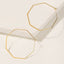 Geometric Hexagon Alloy Hoop Earrings for Women