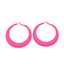 Fashion Geometric Metal Spray Paint Women'S Hoop Earrings 1 Pair