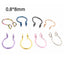 Fashion Geometric Metal Star Faux Nose Ring Piercing Jewelry for Women