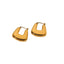 Geometric Gold Plated 18k Stainless Steel Earrings for Women