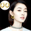 Fashion Geometric Stainless Steel Gold Plated Earrings 1 Pair