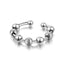 Fashion Geometric Minimalist Gold Plated Stainless Steel Open Ring