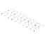 Fashion Geometric Stainless Steel Nose Stud with 2mm Colorful Rhinestone