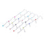 Fashion Geometric Stainless Steel Nose Stud with 2mm Colorful Rhinestone