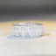 Geometric Sterling Silver Zircon Couple Rings - Unique Design, Non-Tarnish