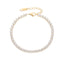Fashion Geometric Zircon Inlay Titanium Steel Bracelet for Women
